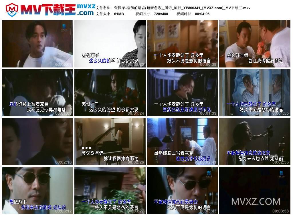 张国荣-悲伤的语言(翻新老歌)_国语_流行_YE800341